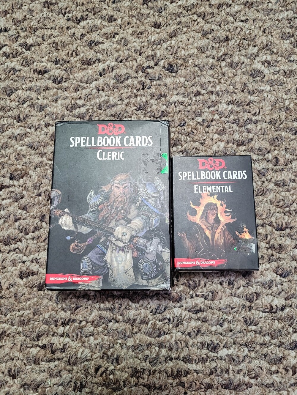 D&D Spellbook Cards - Cleric & Elemental (Black)